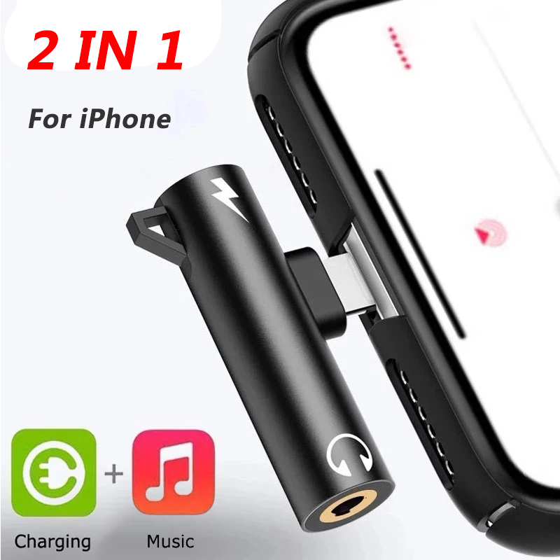 Wired Earphone Lightning - 2 In1 Adaptör Splitter iPhone 14