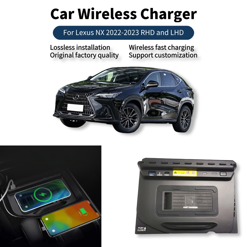 Wireless Charging Pad - MOCENDO LEXUS NX 2022-2023 için Kablosuz