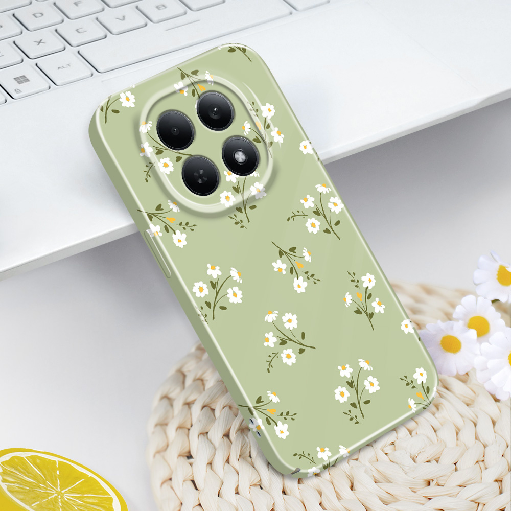 Tablet And Accessories Case - Yıldız Çiçek Desenli Telefon Kılıfı Xiaomi