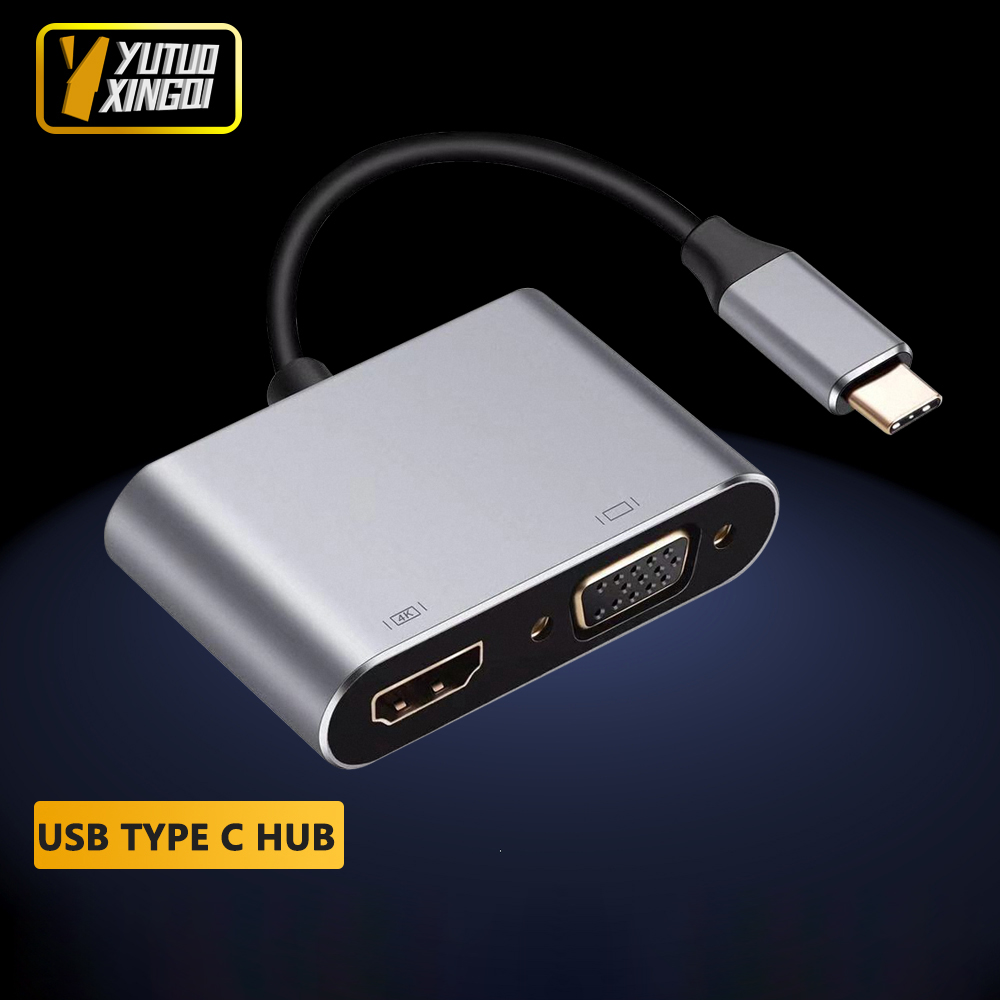 Usb Hub Type C - 4K USB Type C - VGA