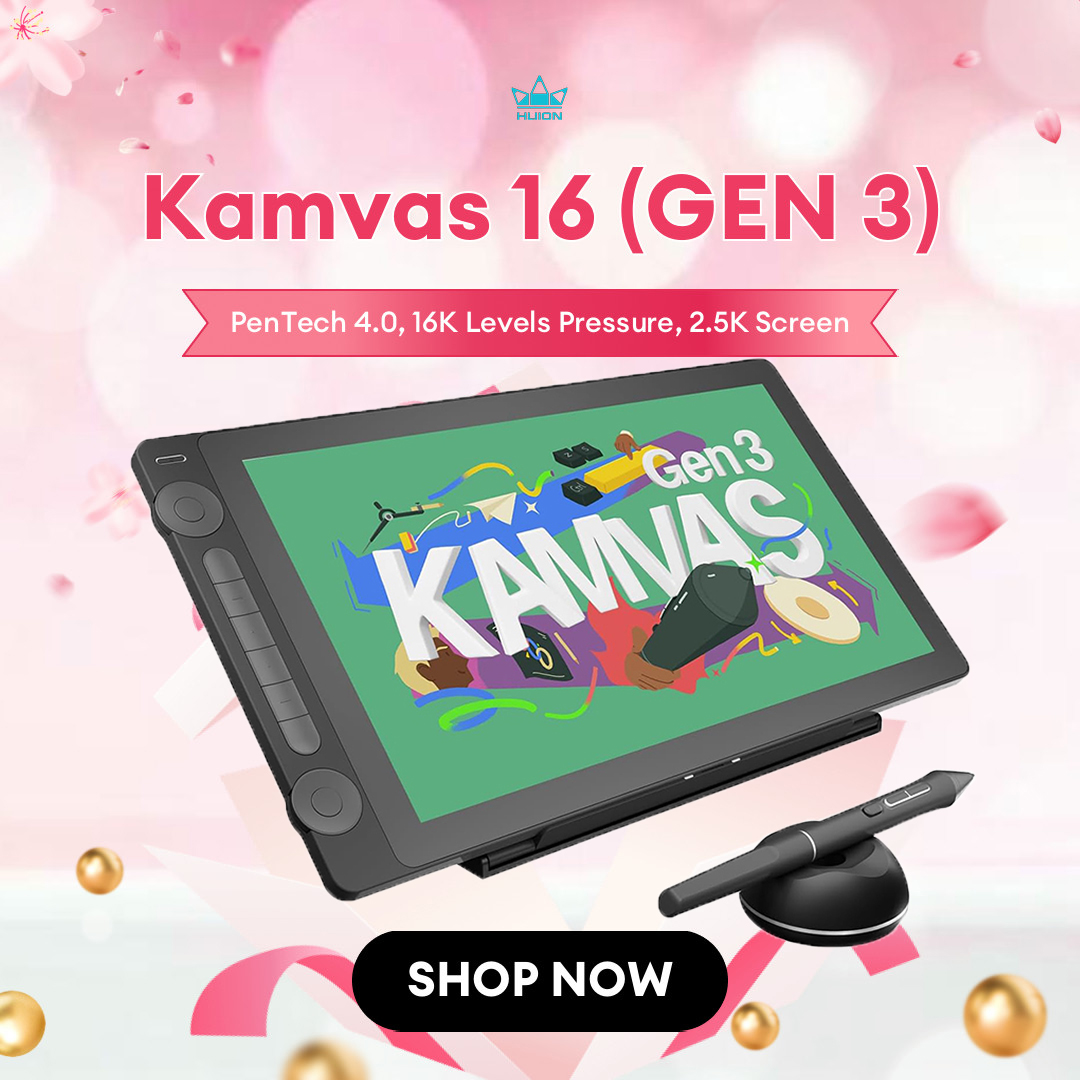 Graphic Tablet Accessories - Huion Kamvas 16 (Gen 3) Grafik