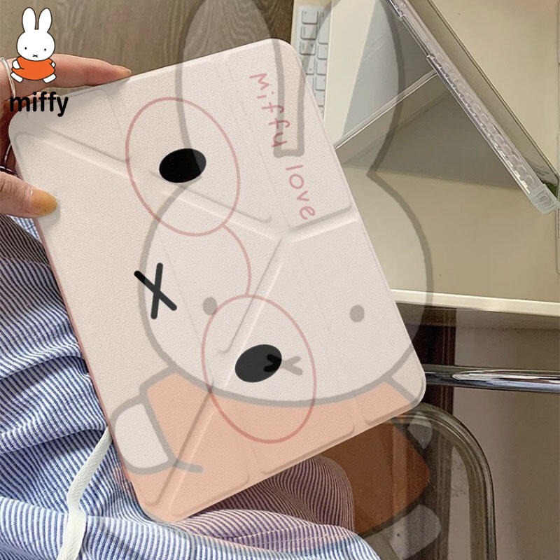 Tablet Ipad Accessories - Karikatür Miffy Ipad Tablet Koruyucu Kılıf