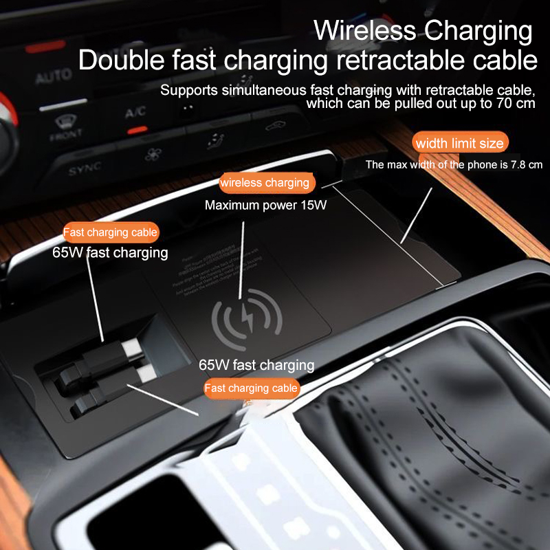 Audi için A6L A7 C7 Kablosuz Ş - Wireless Charging Pad incelemesi ve fiyatı
