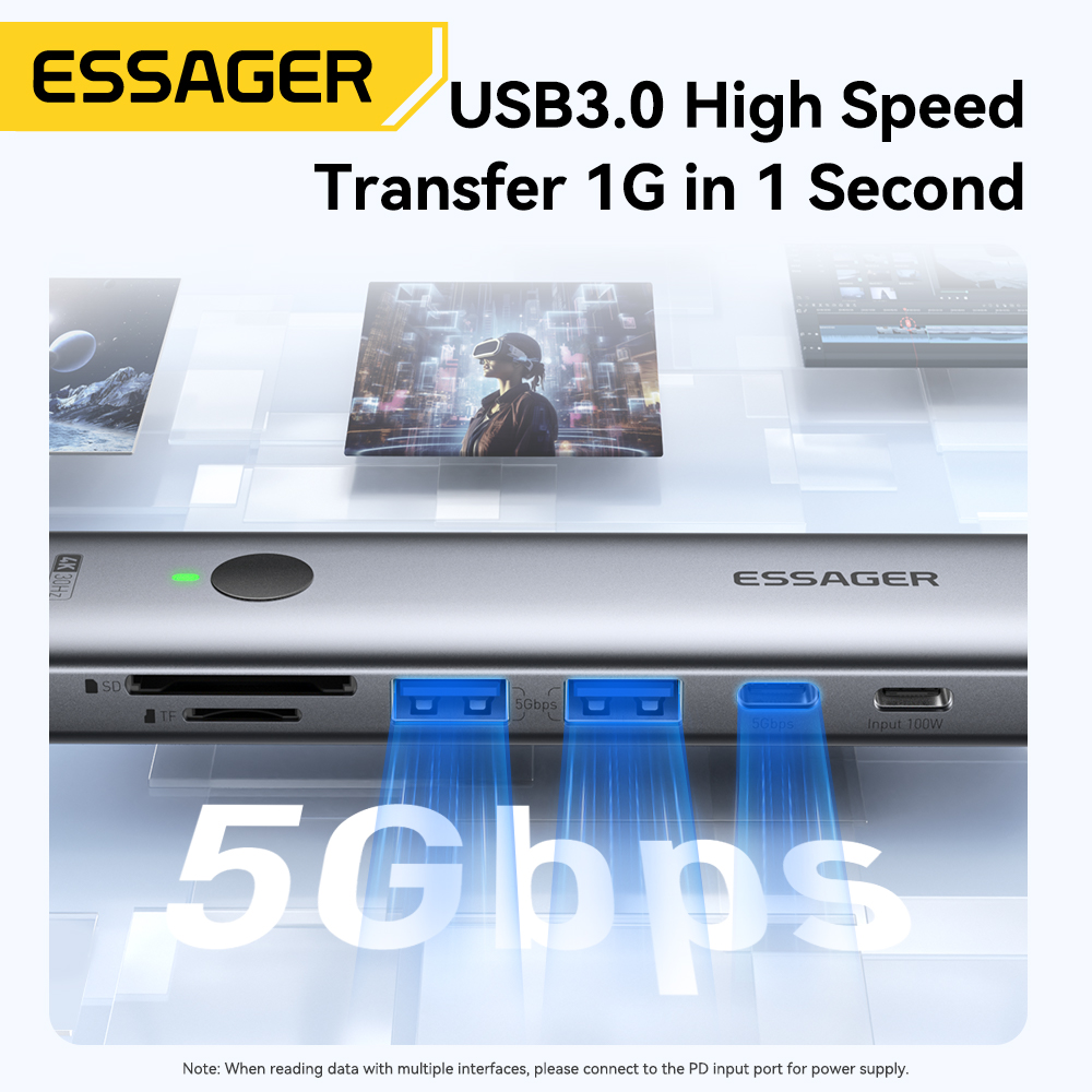 Essager USB C HUB 4K 7'si 1 ar - Usb Hub Type C incelemesi ve fiyatı
