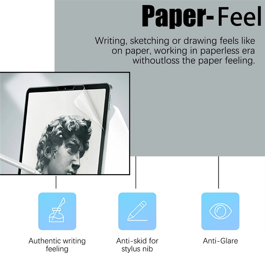 3 adet kağıt hissediyorum ekra - Lenovo Tablet M11 Accessories incelemesi ve fiyatı